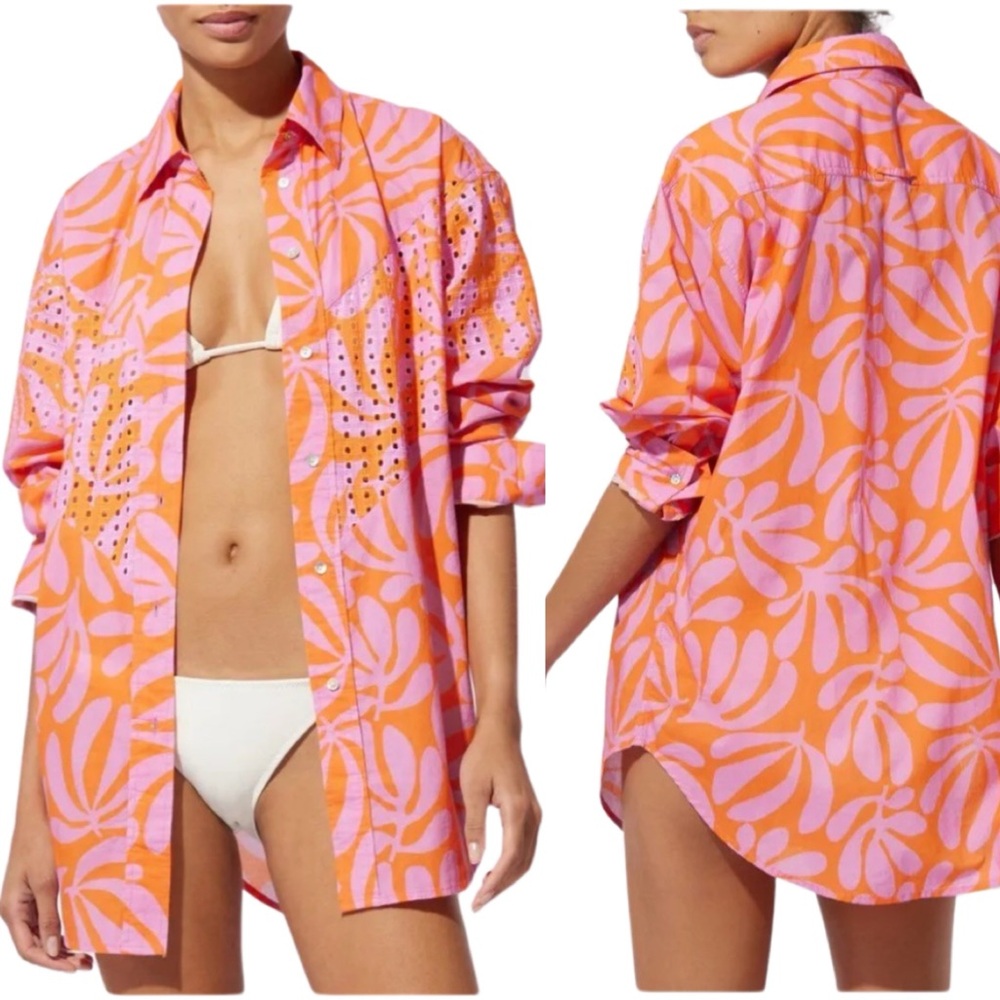 SOLID & STRIPED cover up. NWT